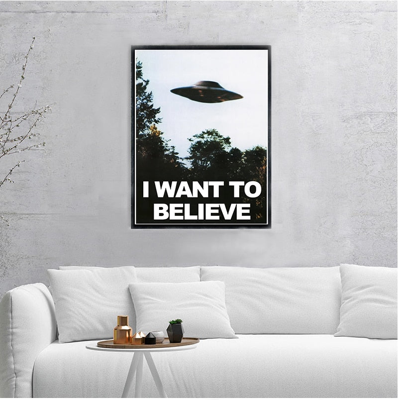 Quadro Arquivo X I Want To Believe